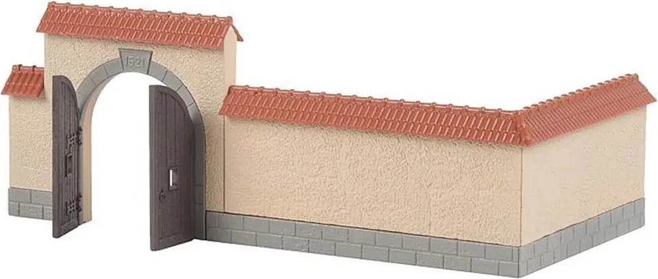180400 Mauer mit Tor H0 1:87 – Bild 2