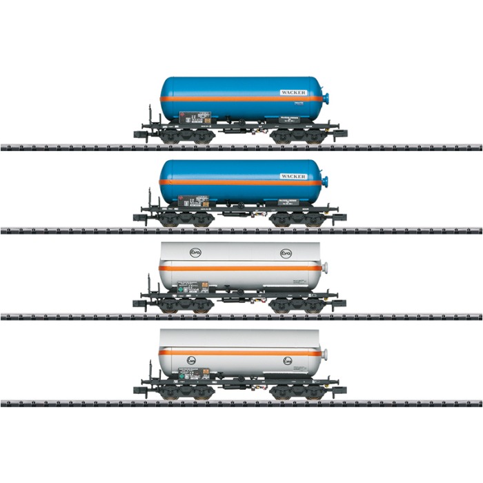 15538 Wagen-Set "Druckgas-Kesselwagen" N Minitrix