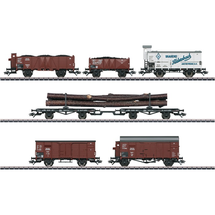 46017 Güterwagen-Set zur Dampflokomotive BR 95