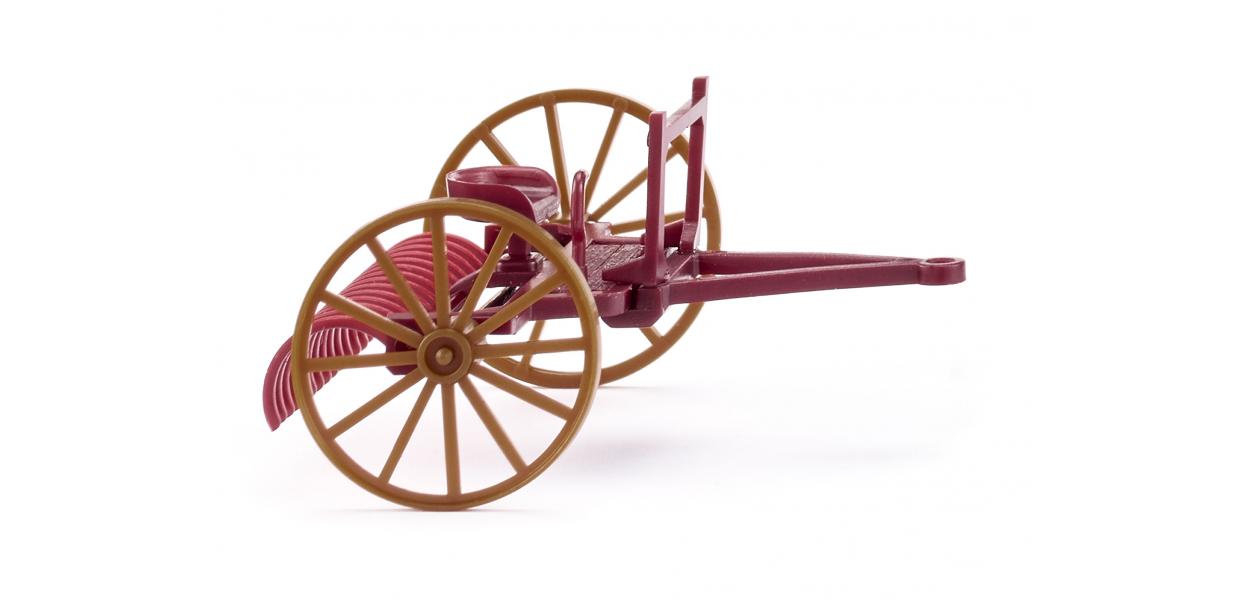 088904 Schlepprechen weinrot Wiking 1:87 H0