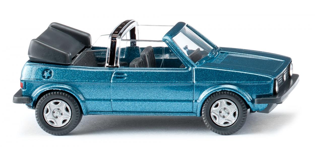 004604 VW Golf I Cabrio - oceanic blue met. H0 1:87 Wiking