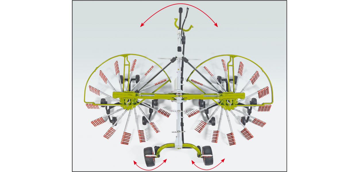 077828 Claas Schwader Liner 2600 1:32 Wiking – Bild 3