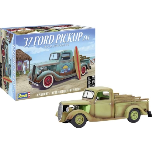 85-4516 1937 Ford Pickup Truck 2N1 w/Surfboard Modellauto Bausatz