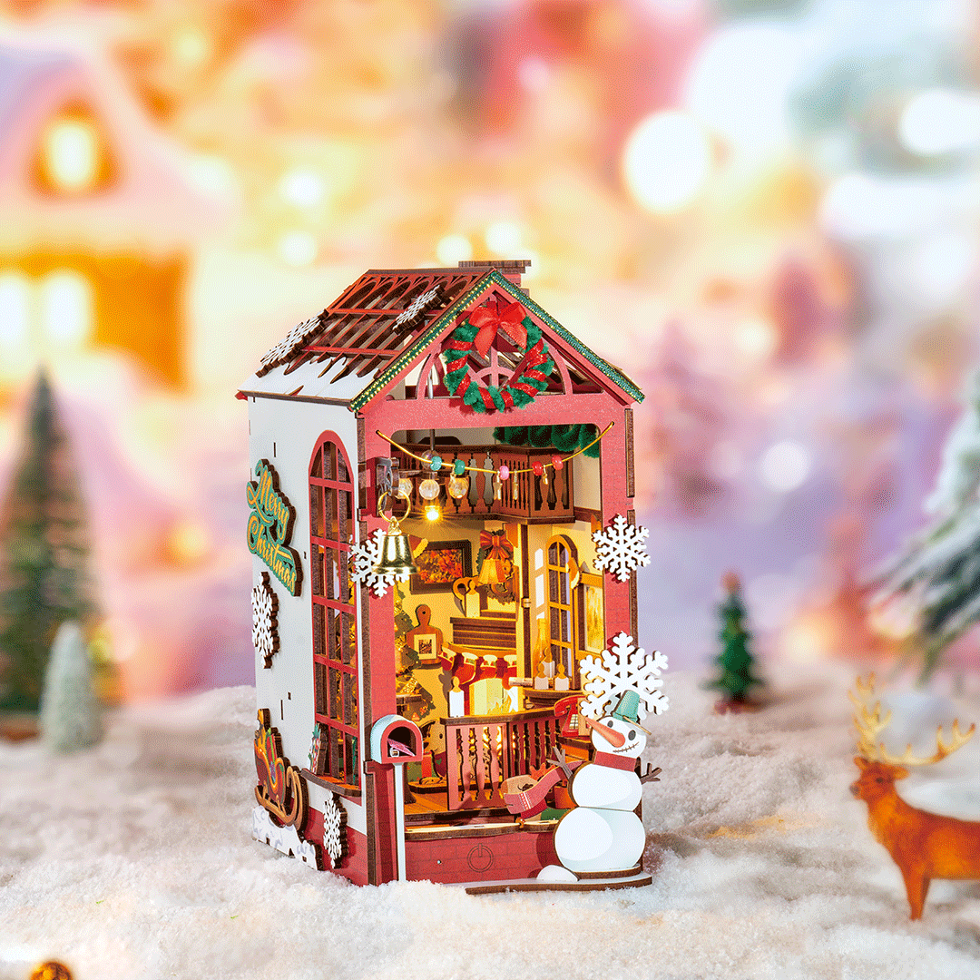 Book Nook Weihnachtsszene im Innenbereich – Bild 2