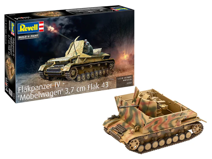 03363 Flakpanzer IV "Möbelwagen" 3.7cm Flak 43 1:72 – Bild 3