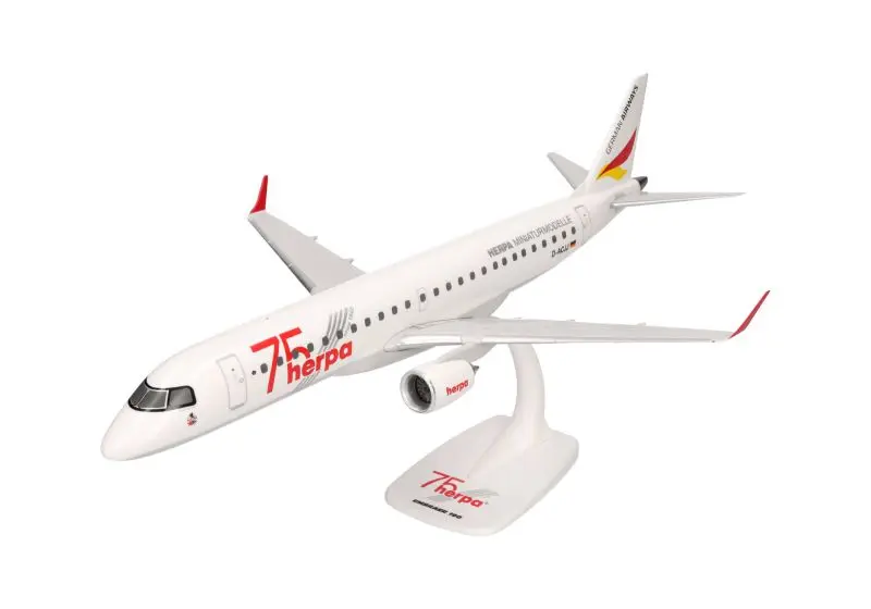 614368 Herpa German Airways Embraer E190 “Herpa 75 Years” – D-ACJJ