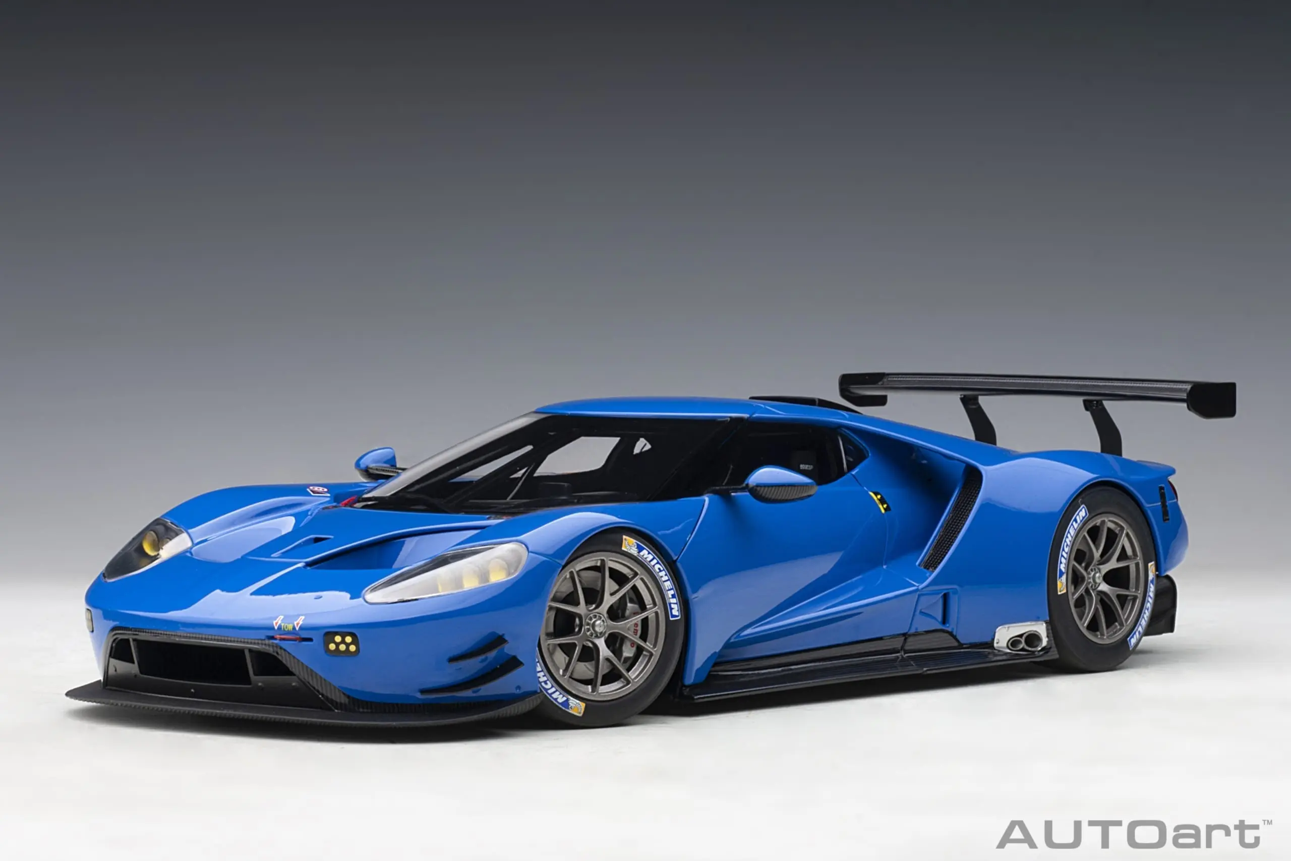 81812 Autoart Ford GT LM Le Mans 2018 Plain Body Color Version blue 1:18