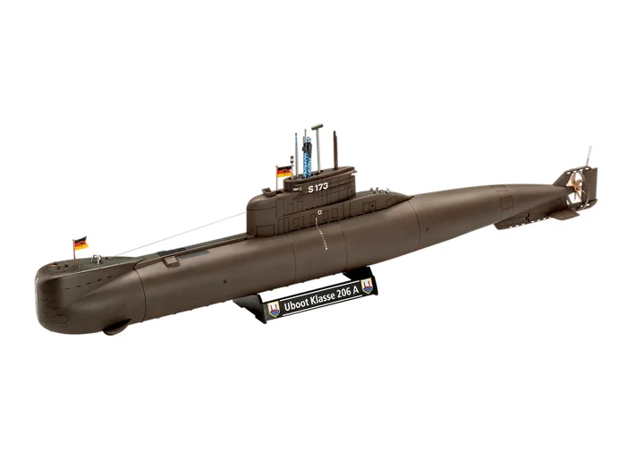 05186 70 Years Bundeswehr:Wilhelm Bauer,Type 206A,Class2 1:144 Revell – Bild 4