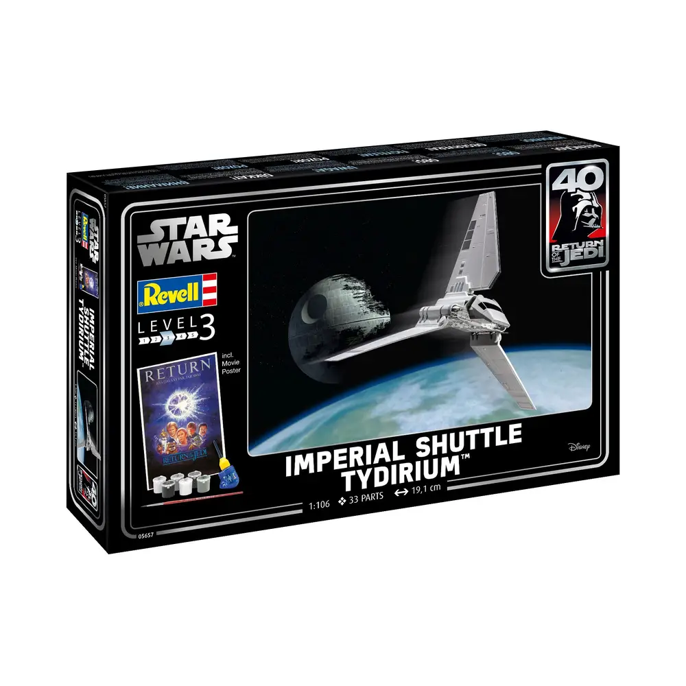 05657 Geschenkset Imperial Shuttle Tydirium, Revell Modellbausatz mit Basiszubehör von Revell 1:106