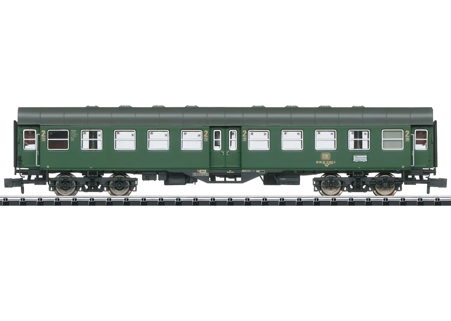 15078 Personenkraftwagen vom Typ Byg Nahverkehrs-Personenwagen 2. Klasse Bauart Byg der DB in Ep.IV