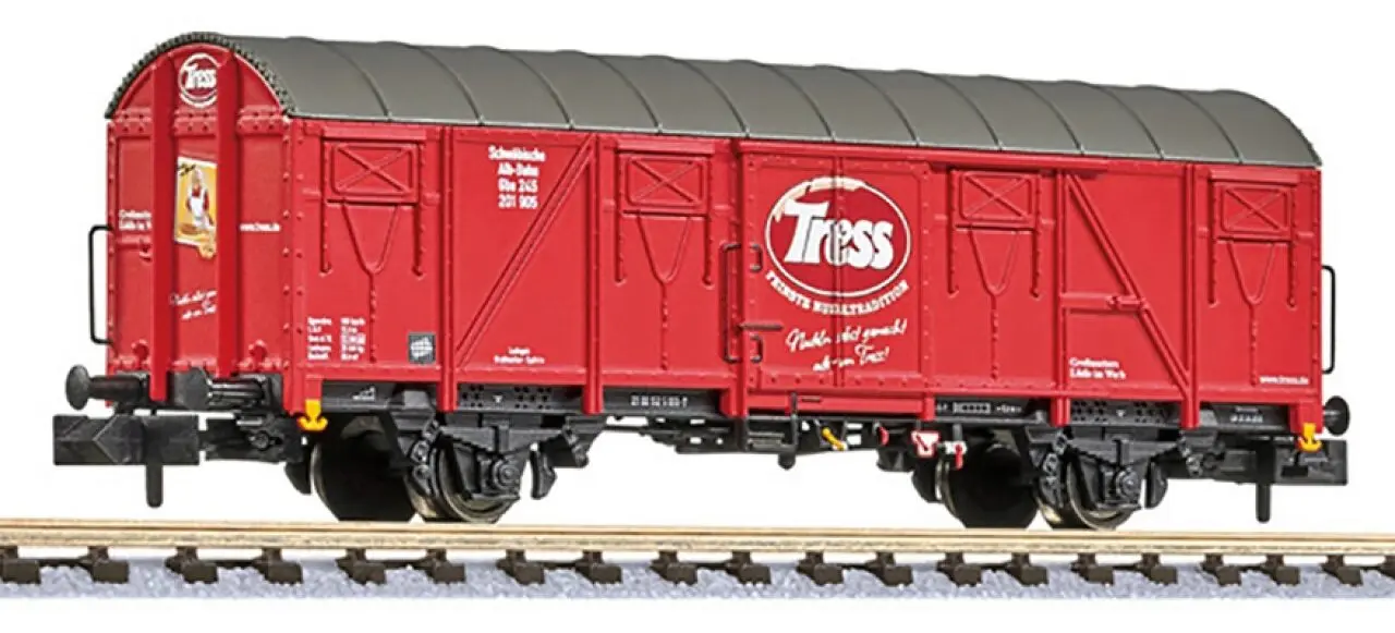 L265050 LILIPUT N Gedeckter Güterwagen Gbs 245 "Tress" gealtert, SAB, Ep. VI