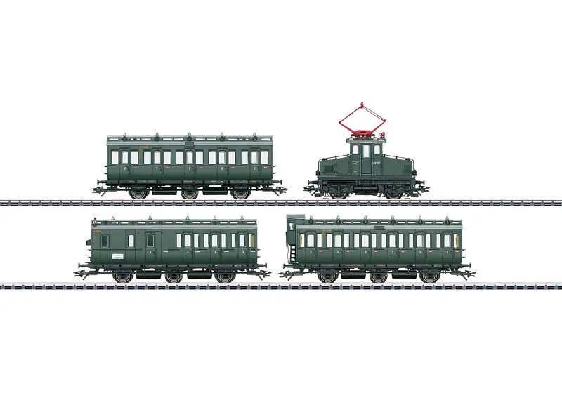 26195 Personenzug mit E 69 und Abteilwagen HO Märklin